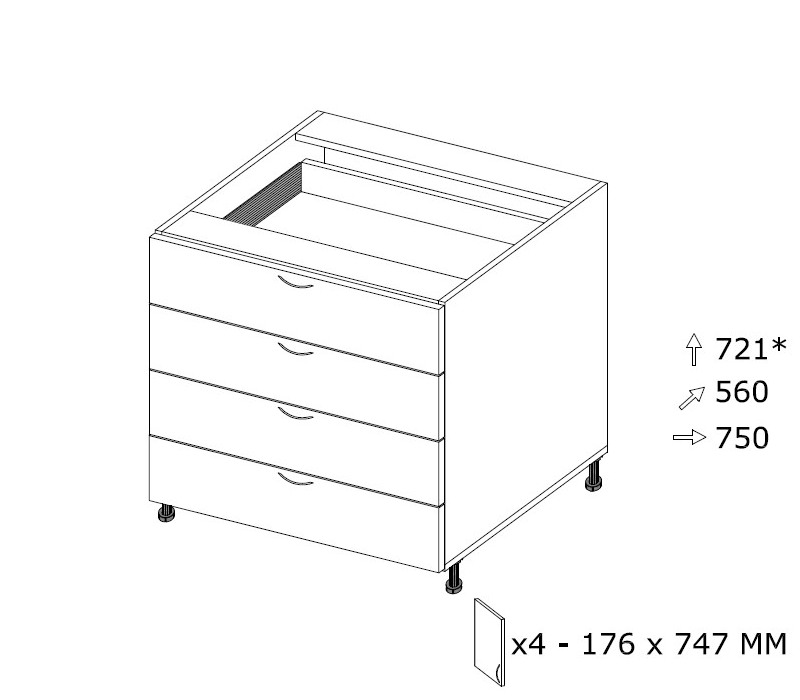 Alakaappi SSZ 75 MX L 750 x K 721 Alakaappi SSZ 75 MX L 750 x K 721